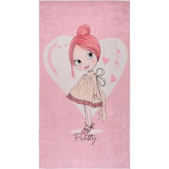 Rózsaszín mosható gyerek szőnyeg 80x120 cm Pretty Girl – Vitaus