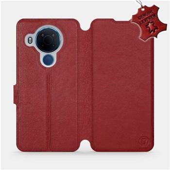 Kožené flip pouzdro Nokia 5.4 - Tmavě červené -  Dark Red Leather (5903516647804)