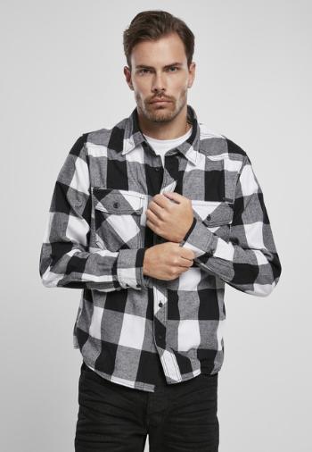 Brandit Checked Shirt white/black - XL
