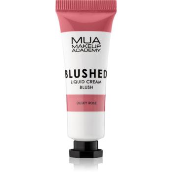 MUA Makeup Academy Blushed Liquid Blusher tekutá tvářenka odstín Dusky Rose 10 ml