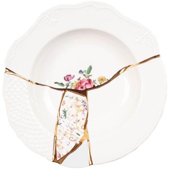 Hluboký talíř KINTSUGI 3 Seletti 22 cm bílý