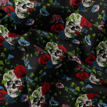 Fleece – Flower skulls