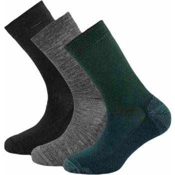 Devold DAILY MERINO MEDIUM SOCK 3PK Pánské vlněné ponožky, černá, velikost