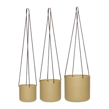 Fém függő kaspó szett 3 db-os ø 25 cm Bloom – Hübsch