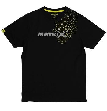 Matrix tričko black hex print t-shirt - s