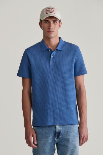 POLOKOŠILE GANT WAFFLE TEXTURED SS POLO VINTAGE BLUE