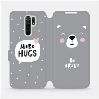 Flipové pouzdro na mobil Xiaomi Redmi 9 - MH06P Be brave - more hugs (5903516313280)