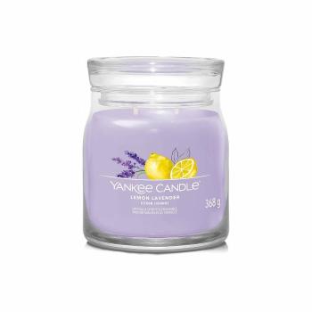 Yankee Candle vonná svíčka Signature ve skle střední Lemon Lavender, 368 g