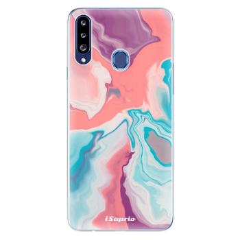 Odolné silikonové pouzdro iSaprio - New Liquid - Samsung Galaxy A20s