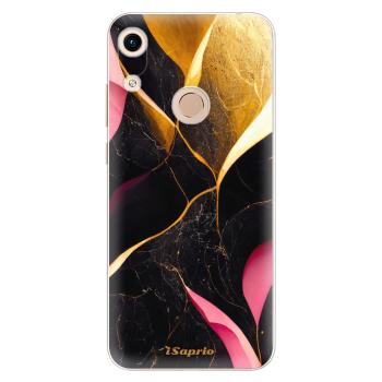 Odolné silikonové pouzdro iSaprio - Gold Pink Marble - Huawei Honor 8A