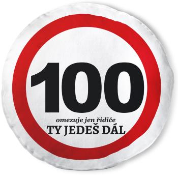 Kulatý polštář Ty jedeš dál – 100 let