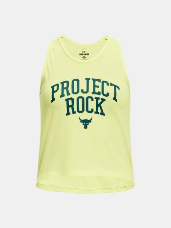 Under Armour Project Rock Girls Graphic Tílko dětské Žlutá