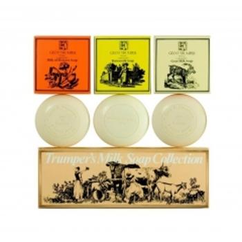 Geo F. Trumper Milk Soap Collection, mydlá 3x75g