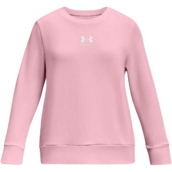 Under Armour RIVAL TERRY Dívčí mikina, růžová, velikost