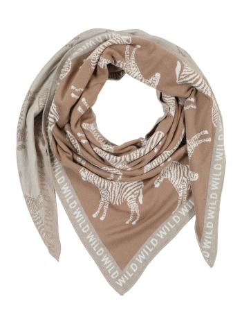 Zwillingsherz Kendő 'Love is Love'  homok / taupe / fehér