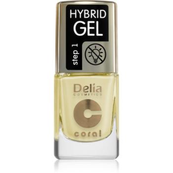 Delia Cosmetics Coral Nail Enamel Hybrid Gel gelový lak na nehty odstín 137 11 ml