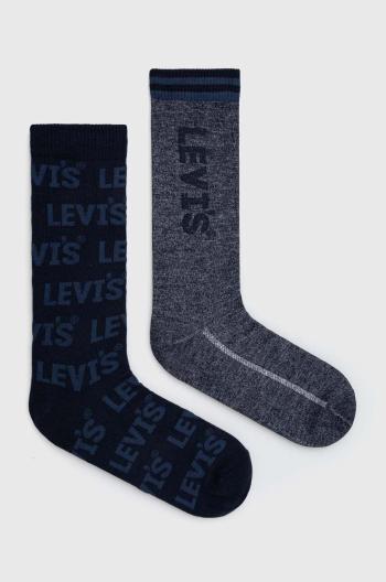 Ponožky Levi's 2-pack tmavomodrá barva