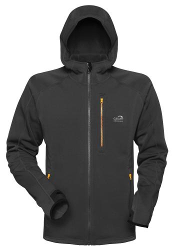 Geoff anderson bunda z mikro fleece hoody 3 černá-velikost xxxxl