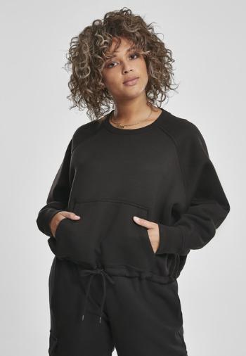 Urban Classics Ladies Oversized Short Raglan Crew black - XL