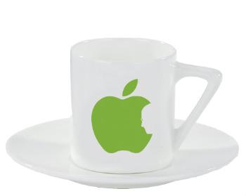 Espresso hrnek s podšálkem 100ml Apple Jobs