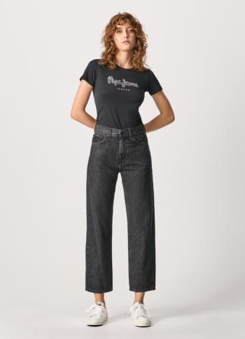 Pepe Jeans dámské černé tričko BEATRICE  - L (999)