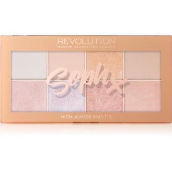 Makeup Revolution Soph X paleta rozjasňovačů 16 g