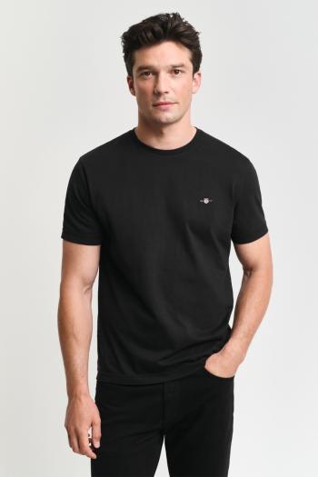 TRIČKO GANT REG SHIELD SS T-SHIRT BLACK
