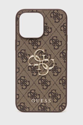 Obal na telefon Guess Iphone 14 Pro Max 6,7" hnědá barva