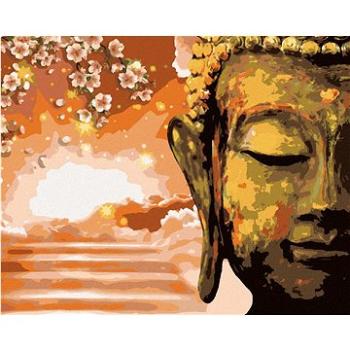 Diamondi - Diamantové malování - BUDDHA A STROM, 40x50 cm, Vypnuté plátno na rám (605913B)