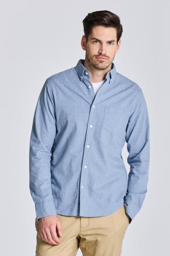 KOŠILE GANT D2. REG UT FLANNEL MELANGE SHIRT ATLANTIC SEA