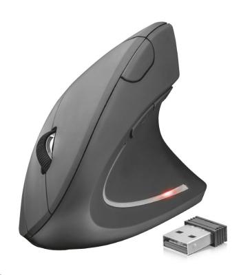 TRUST Myš Verto wireless ergonomic mouse USB, black (černá)