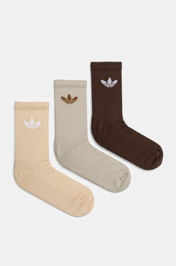 Ponožky adidas Originals 6-pack béžová barva, IX5274