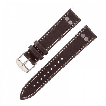 Řemínek Laco Pilot Strap - tmavě hnědý - 22 mm - XL - Prodloužená délka - 20 mm