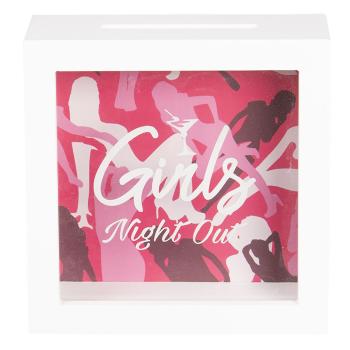 Dřevěná pokladnička Girls Night Out - 15*5*15 cm 6H1819