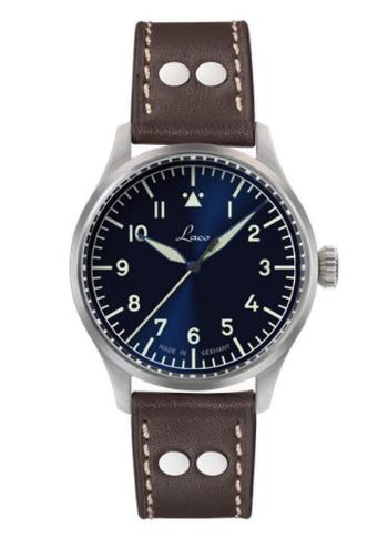 Laco Flieger Stuttgart Pro Blau 37 Handwinding