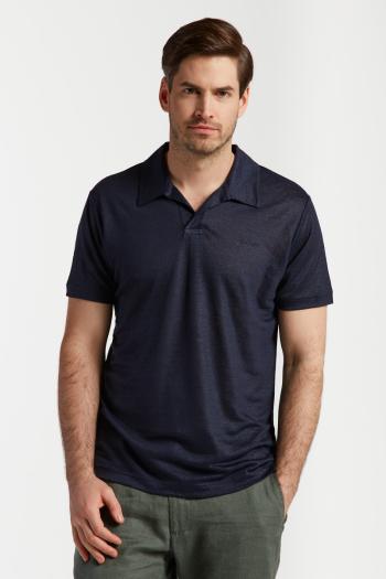 POLOKOŠILE GANT LINEN SOLID SS POLO EVENING BLUE