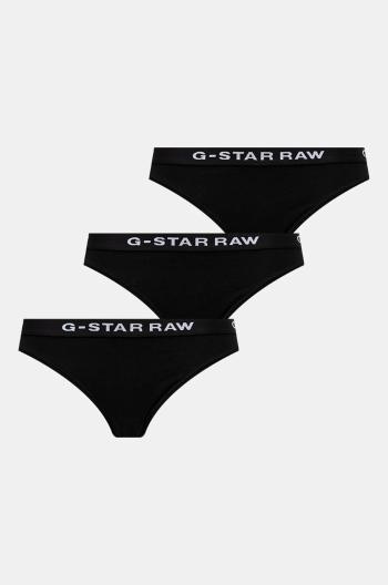 Kalhotky G-Star Raw 3-pack černá barva, D23775-D516