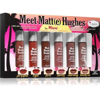 theBalm Meet Matt(e) Hughes Mini Kit Miami sada tekutých rtěnek pro dlouhotrvající efekt