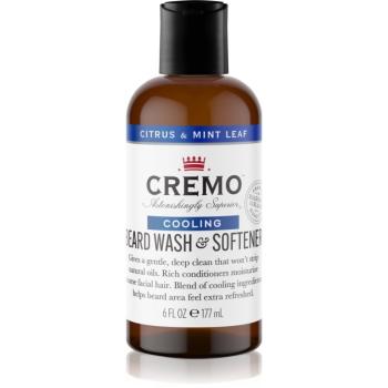 Cremo 2 in 1 Beard Wash & Softener šampon na vousy pro muže Citrus & Mint Leaf 177 ml