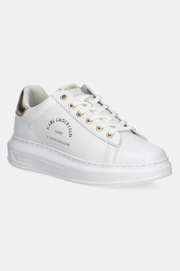 Kožené sneakers boty Karl Lagerfeld KAPRI bílá barva, KL62538K