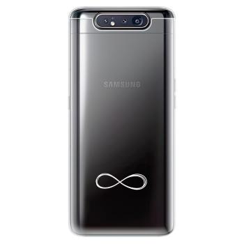 Odolné silikonové pouzdro iSaprio - čiré - Infinity - Samsung Galaxy A80