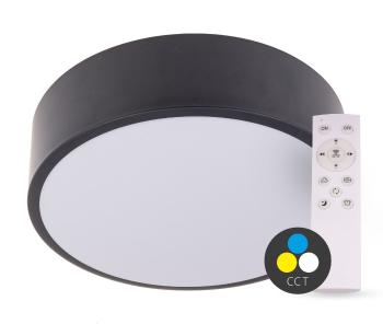 T-LED SMART TUYA Černé LED stropní svítidlo kulaté 400mm 36W CCT s DO 105462