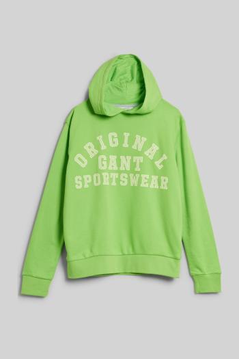 MIKINA GANT ORIGINAL SPORTSWEAR SWEAT HOODIE SLIME GREEN