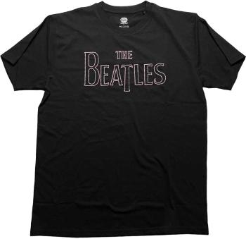 The Beatles Tričko Drop T Embroidered Unisex Black S