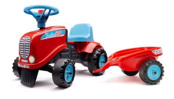 Alltoys Falk traktor Go Farm červené s volantem a valníkem