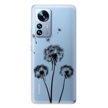 Odolné silikonové pouzdro iSaprio - Three Dandelions - black - Xiaomi 12 Pro