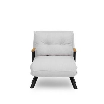 Fotoliu Sando Single Teddy, alb