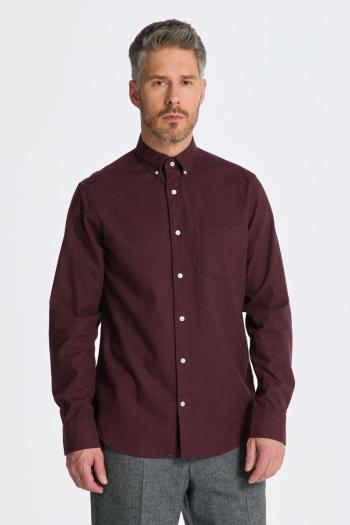 KOŠILE GANT REG FLANNEL MELANGE SHIRT WINE RED