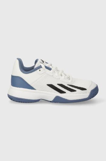 Dětské sneakers boty adidas Performance Courtflash K bílá barva