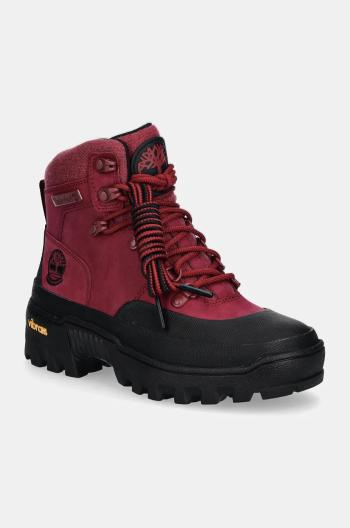 Nízké kozačky Timberland Vibram dámské, růžová barva, na platformě, TB0A2PDJEKH1